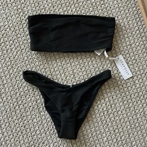 Seafolly Essentials Ribbed Bikini - Size AU 10 (US 6)